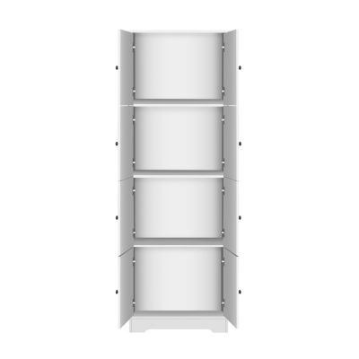 4-Door Tall Storage Cabinet for Various Rooms