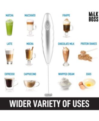 Handheld Electric Coffee Frother Drink Mixer with Batteries Included