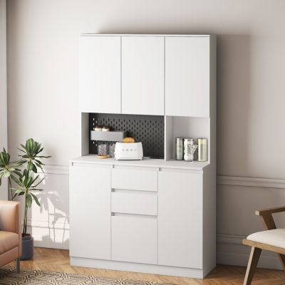 Freestanding Kitchen Storage, Sideboard With Charging Station