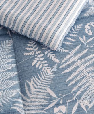 Fern Garden Reversible 3 Piece Comforter Set, King