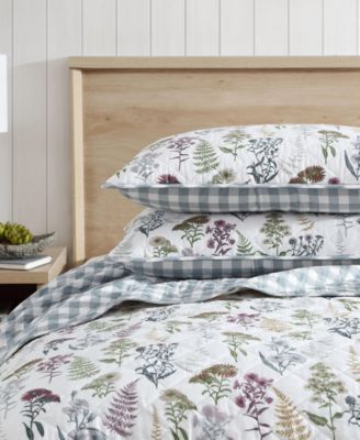 Flower Field Reversible 3 Piece Quilt Set, Full/Queen