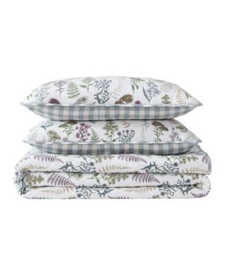 Flower Field Reversible 3 Piece Quilt Set, King