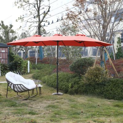 Streamdale 14.8ft Double-Sided Outdoor Umbrella (Orange)