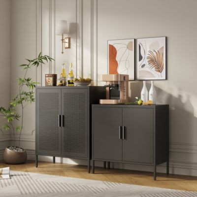 Steel Cabinet with 2 Doors, 2 Shelves, Lockable