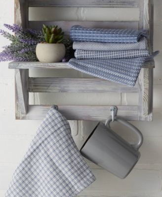 Everyday Kitchen Collection Assorted Dishcloth Set, 12x12", Stonewash Blue, 5 Count