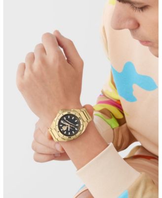 Men's Thunder Force Three Hand Quartz Gold Stainless Steel 47MM