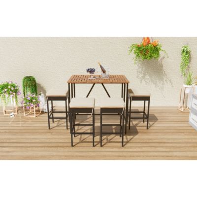5-Piece Outdoor Bar Height Dining Set