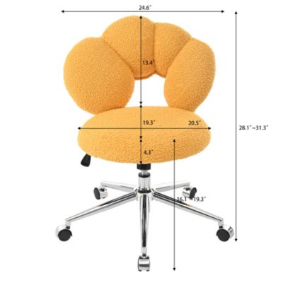 360 Teddy Fabric Swivel Office Chair