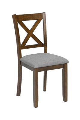 6-piece solid wood Walnut square table, upholstered chairs Dining Table Set