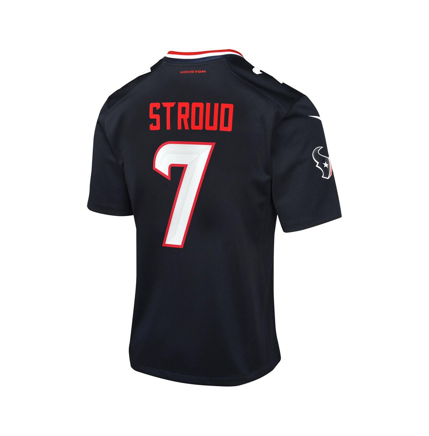 Детская игровая джерси Nike C.J. Stroud Houston Texans Alternate, цвет: Тёмно-синий — фото 3