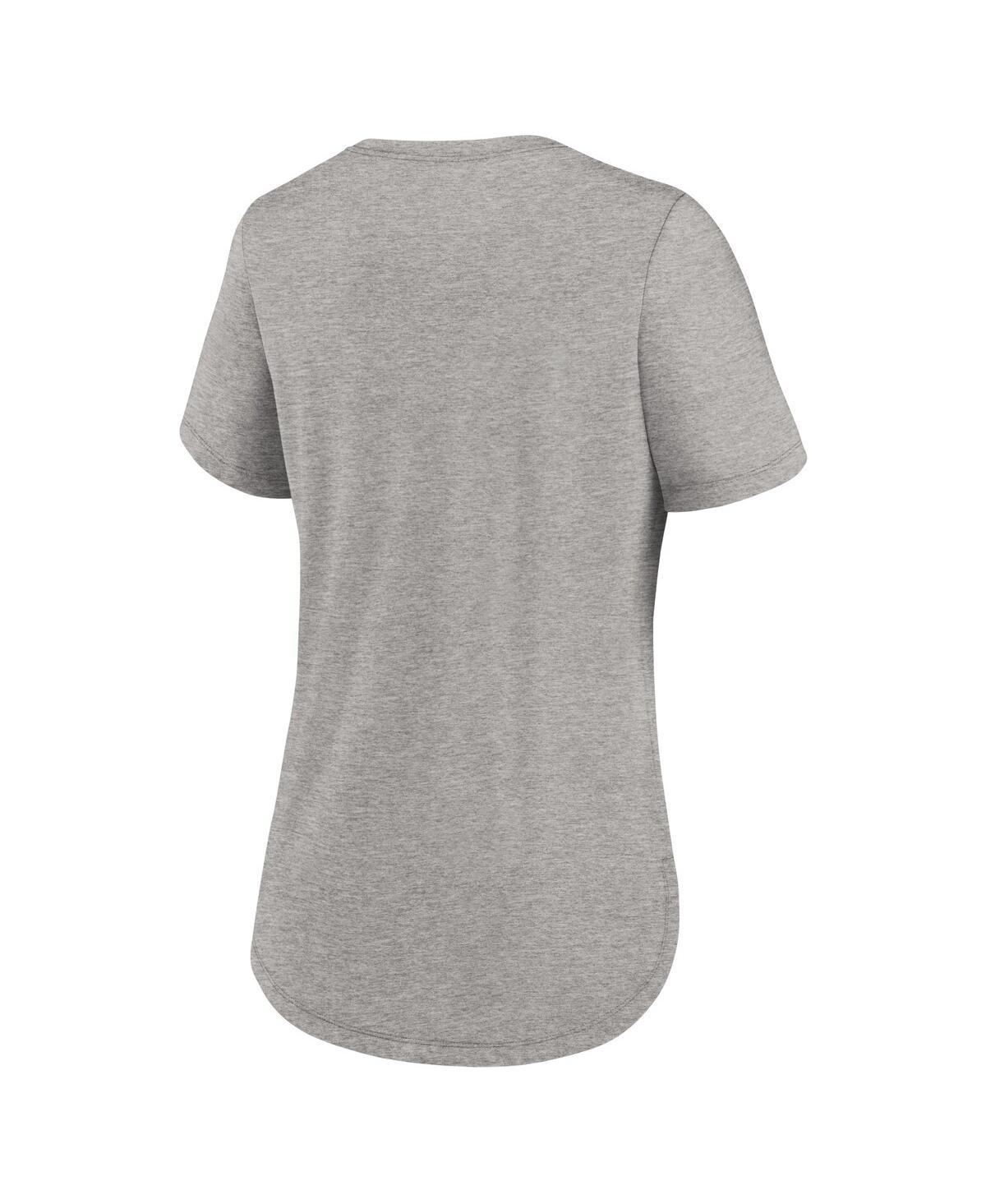 Nike Women's Heather Charcoal New York Jets Fashion Tri-blend T-shirt In Heather Charcoal
