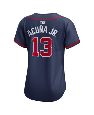 Women's Ronald Acu&ntilde;a Jr. Navy Atlanta Braves Alternate Limited Player Jersey