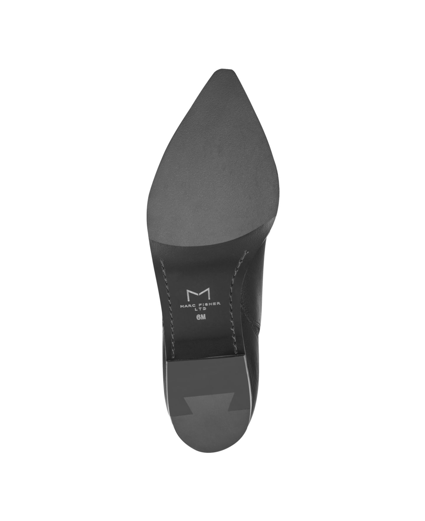 Женские ботинки Marc Fisher LTD Yale Pointed Toe Chelsea Booties, цвет: Чёрный кожаный — фото 5