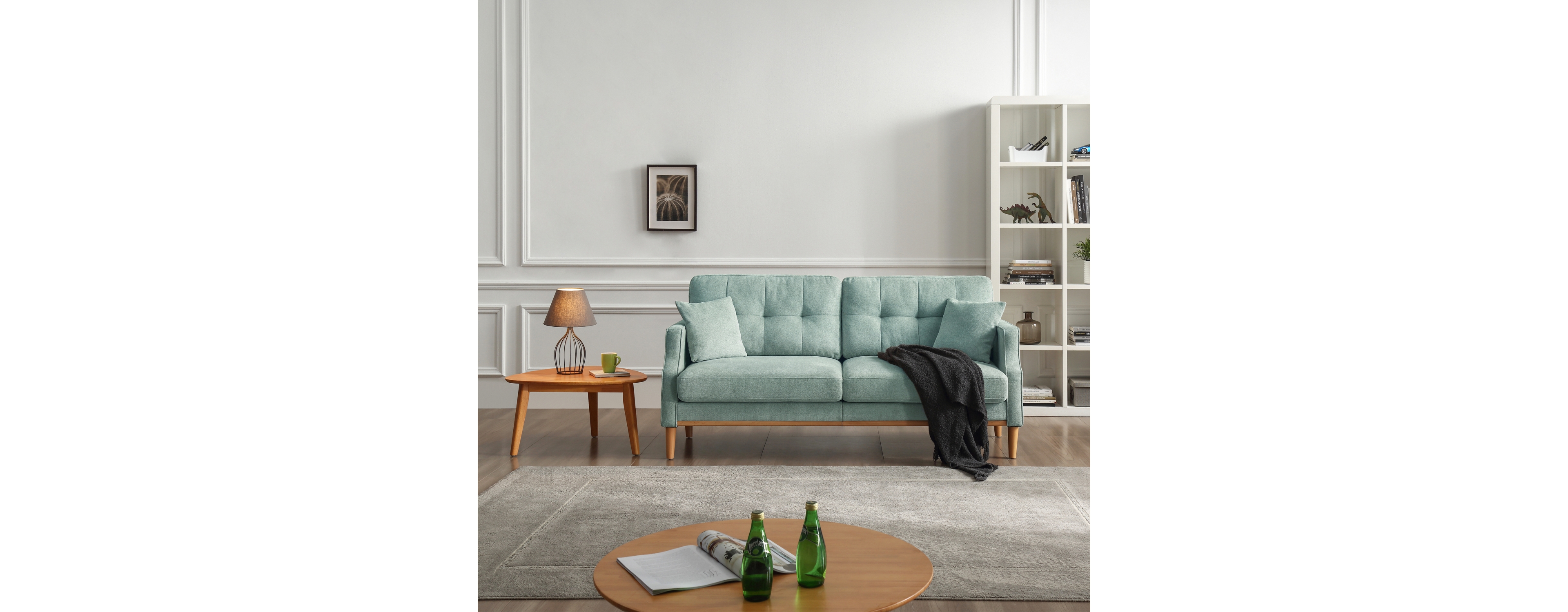 Streamdale Furniture Living Space Sofa 3 Seater With Waterproof Fabric, Usb Charge Port