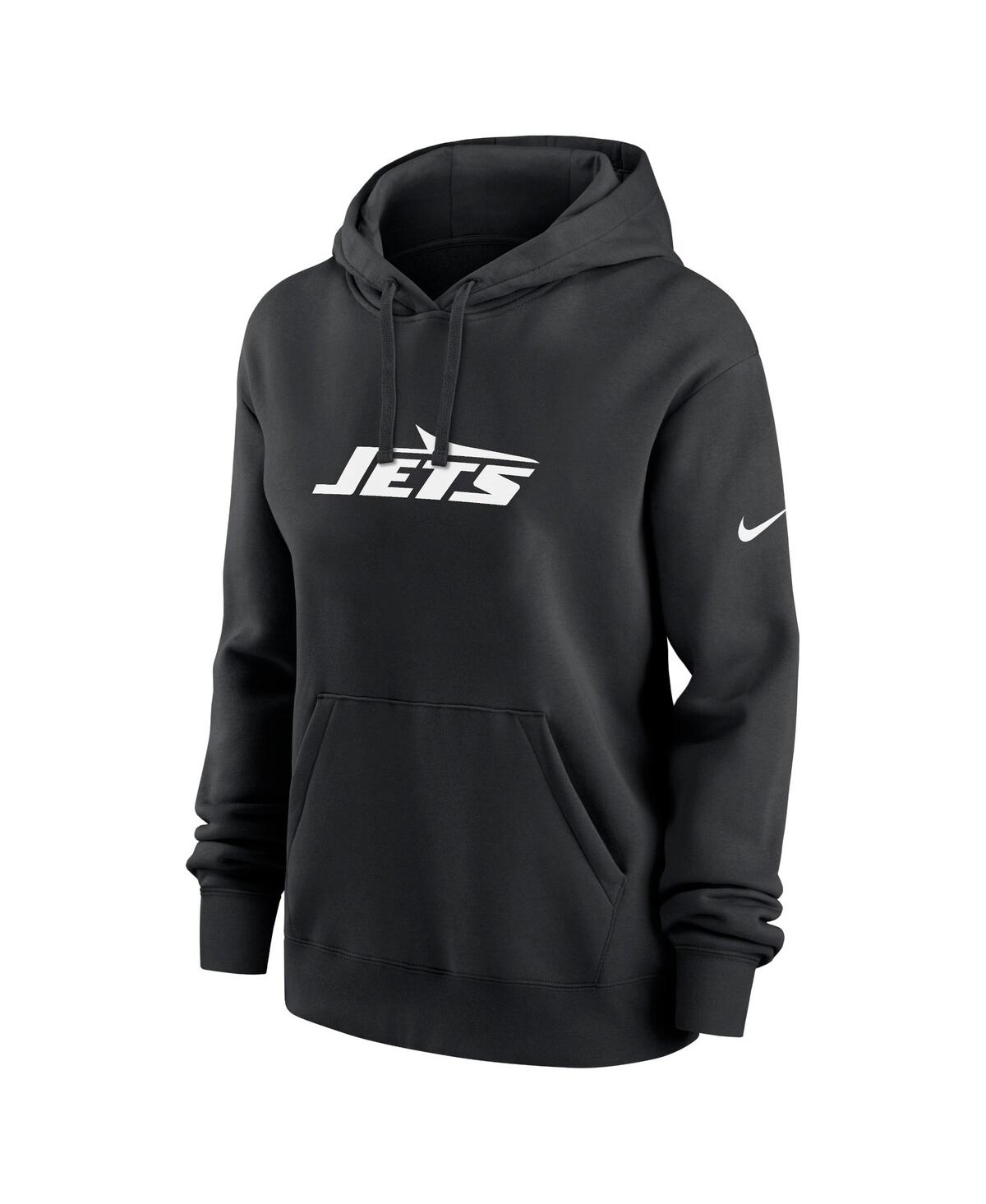 Nike Women'sNew York Jets Club Fleece Pullover Hoodie - Black