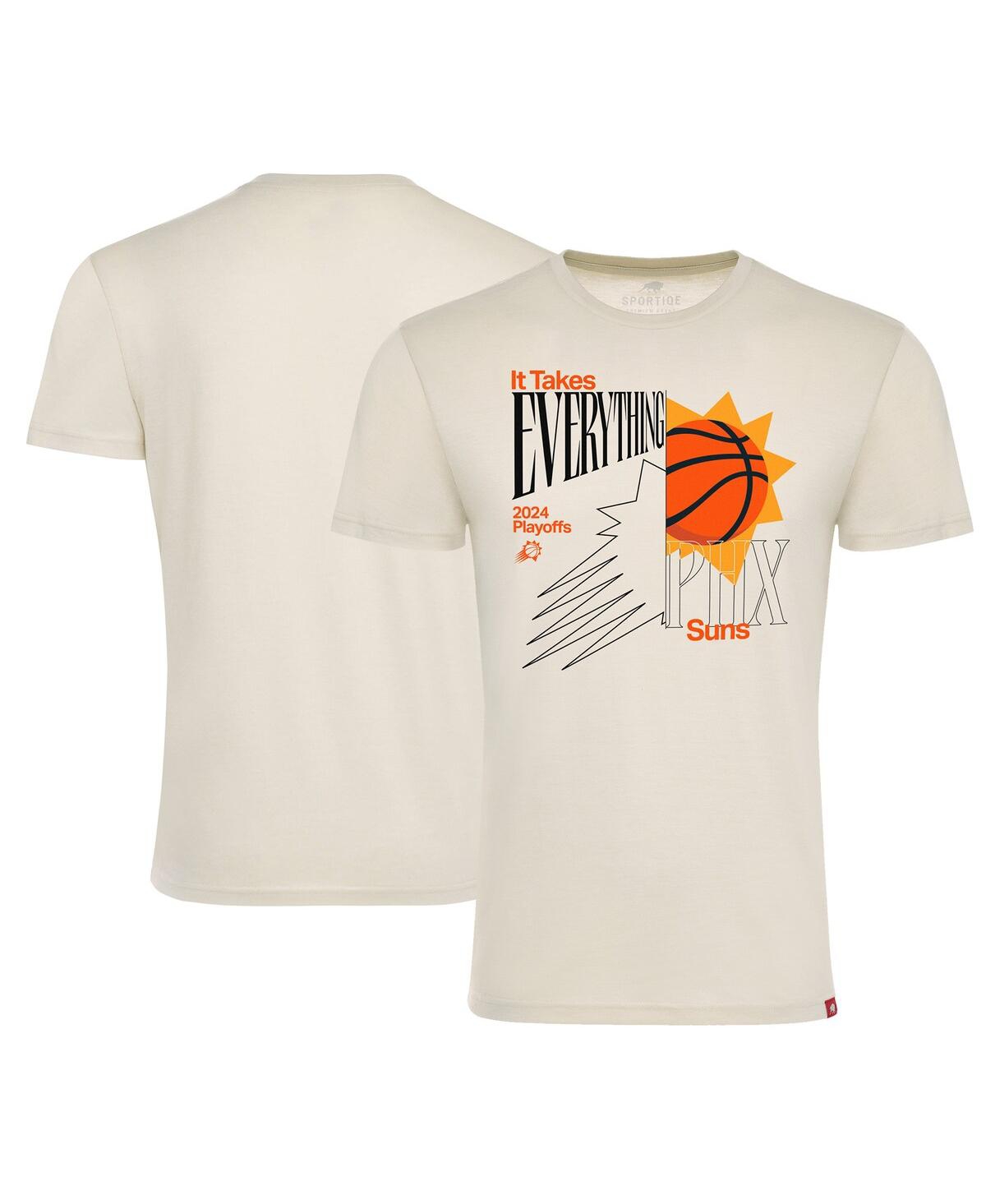 Men's and Women's Cream Phoenix Suns 2024 Nba Playoffs It Takes Everything Tri-Blend T-Shirt - Cream