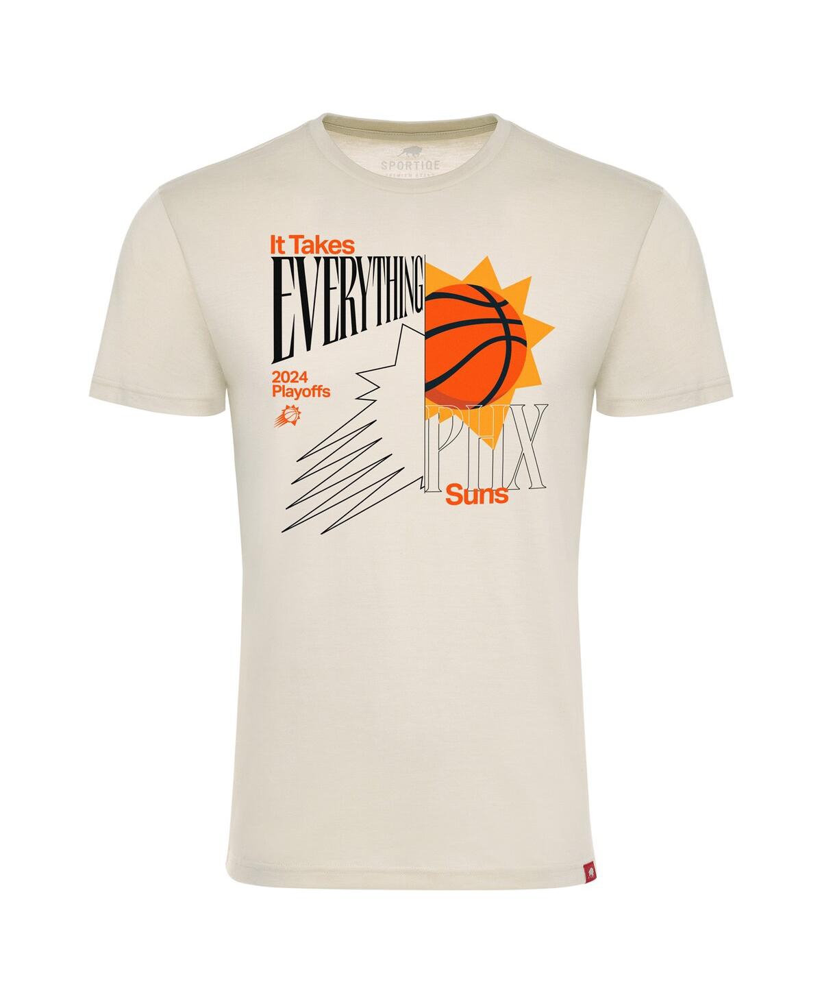 Sportiqe Men's And Women's Cream Phoenix Suns 2024 Nba Playoffs It Takes Everything Tri-blend T-shirt In Cream