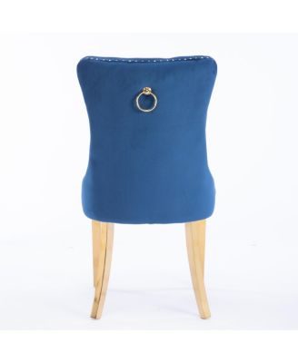 Modern Velvet Dining Chairs, Set of 2