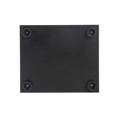 4 Shelves Glass Cabinet Glass Display Cabinet With One Door, Black