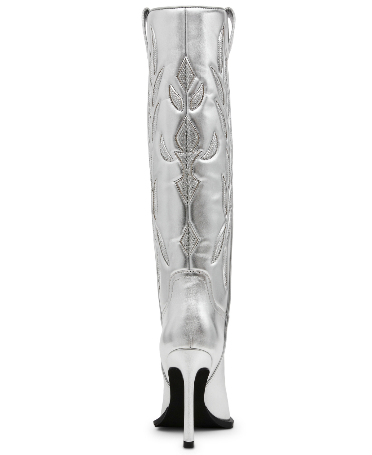 Steve Madden Women's Kinzee Rhinestone Stiletto Western Tall Dress Boots