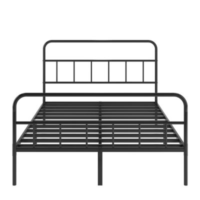 Queen Metal Platform Bed Frame with Headboard