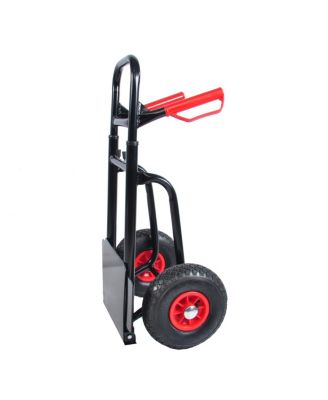 Streamdale 330 Lb Steel Trolley with Double Handles and Rubber Wheels