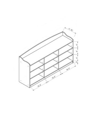 Streamdale Shoe Bench Red Cocoa