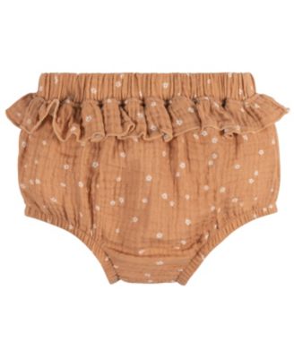 Baby Girls Gauze Dress and Diaper Cover Set, 2 Piece