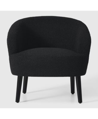 29" Wide Mid Century Modern Club Barrel Accent Armchair, Set of 2