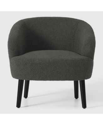 29" Wide Mid Century Modern Club Barrel Accent Armchair, Set of 2