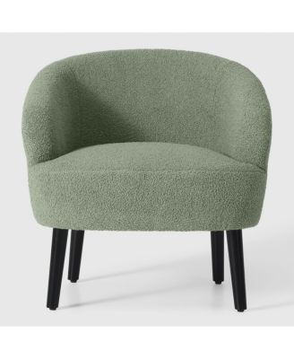 29" Wide Mid Century Modern Club Barrel Accent Armchair, Set of 2