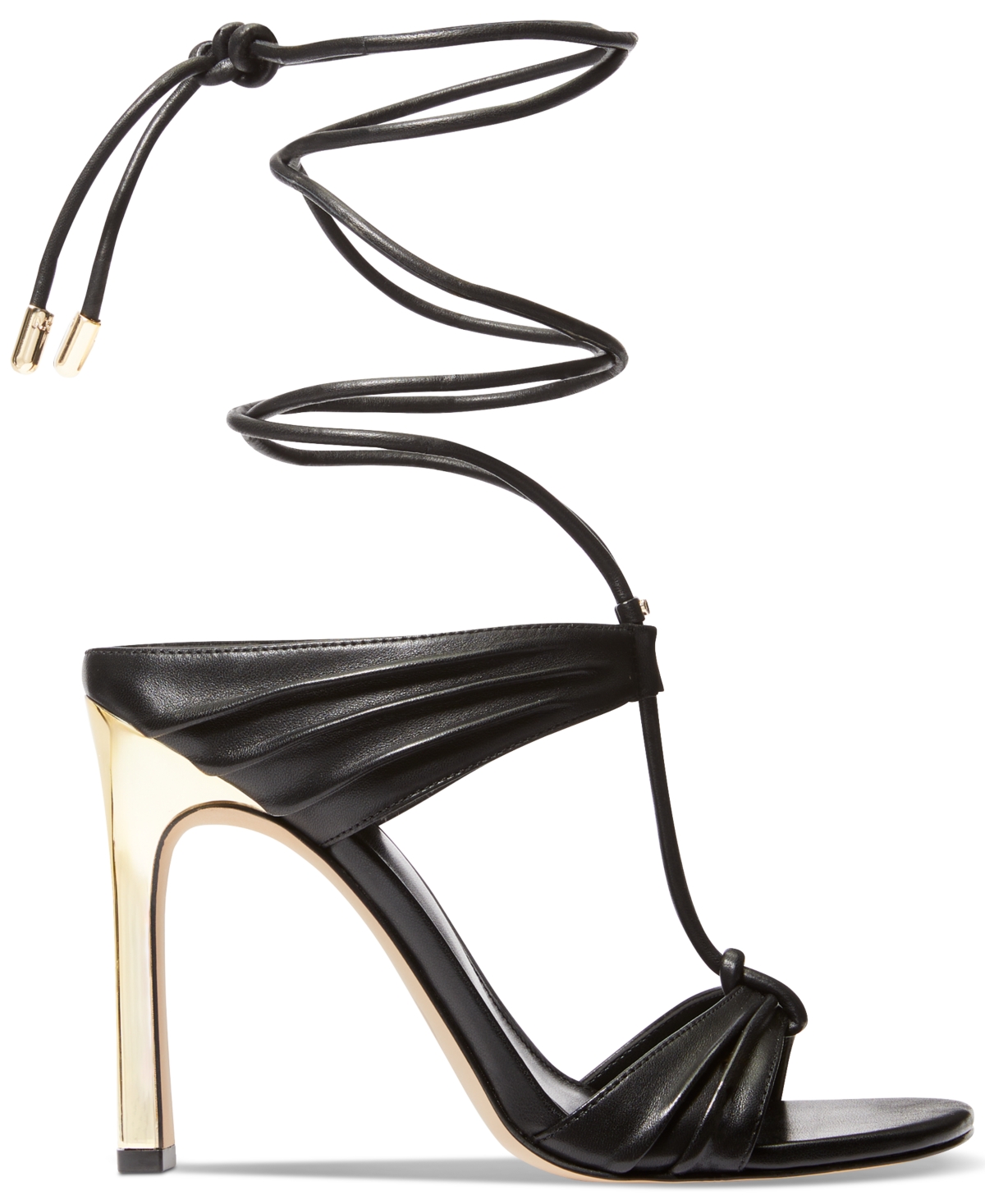 Michael Michael Kors Women's Mmk Gabriellea Ankle Tie High Dress Sandals - Gold