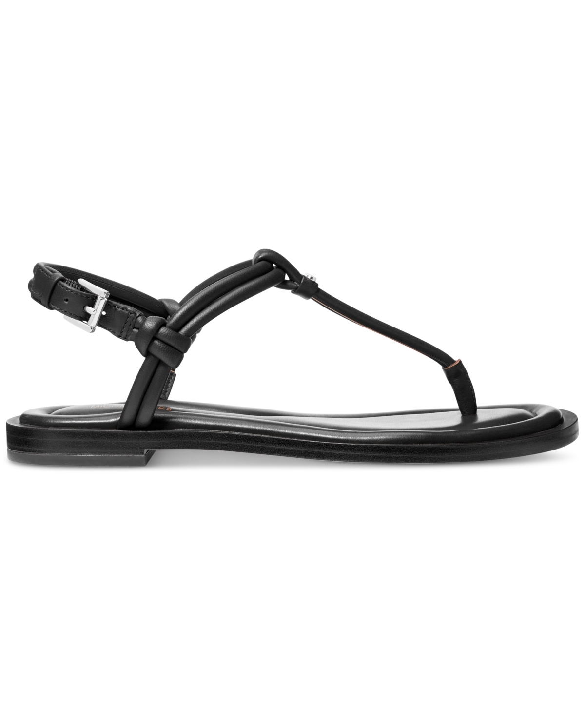 Michael Kors Michael  Women's Astra Thong Toe Double Strap Sandals In Silver