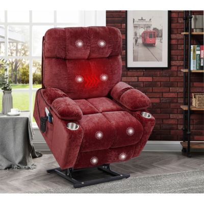 Dual Okin Motor Power Lift Recliner Chair For Elderly Infinite Position Lay Flat 180 Recline