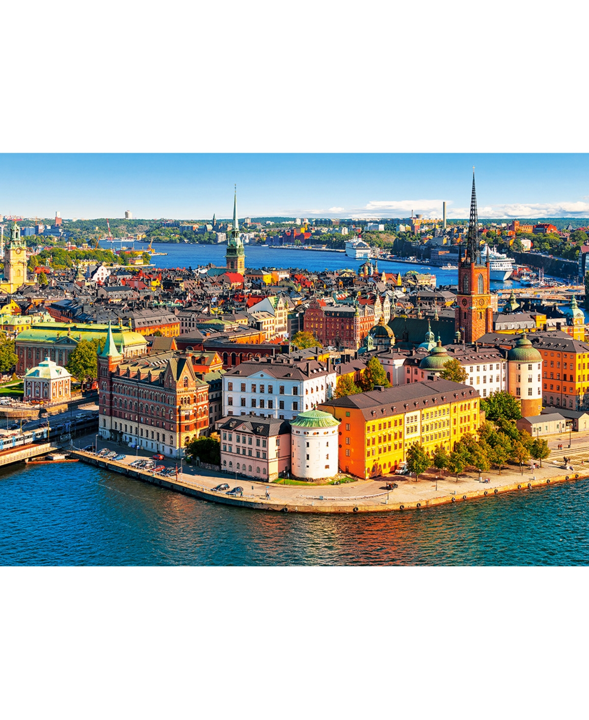 Shop Castorland The Old Town Of Stockholm, Sweden 500 Piece Jigsaw Puzzle In Multicolor
