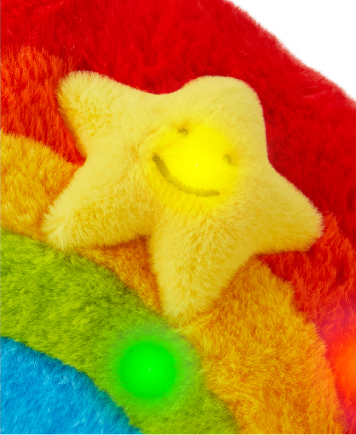 Shop Geoffrey's Toy Box 12" Plush Rainbow With Led Lights And Sound In Open Miscellaneous