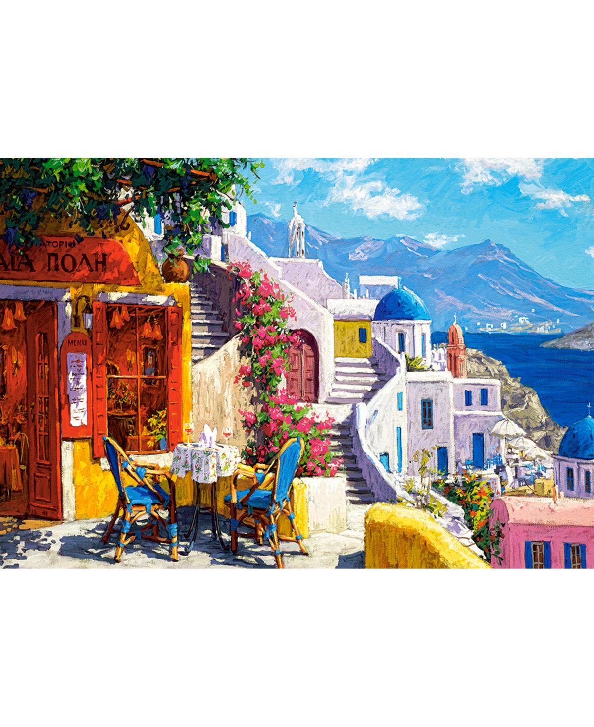 CASTORLAND AFTERNOON ON THE AEGEAN SEA 1000 PIECE JIGSAW PUZZLE 