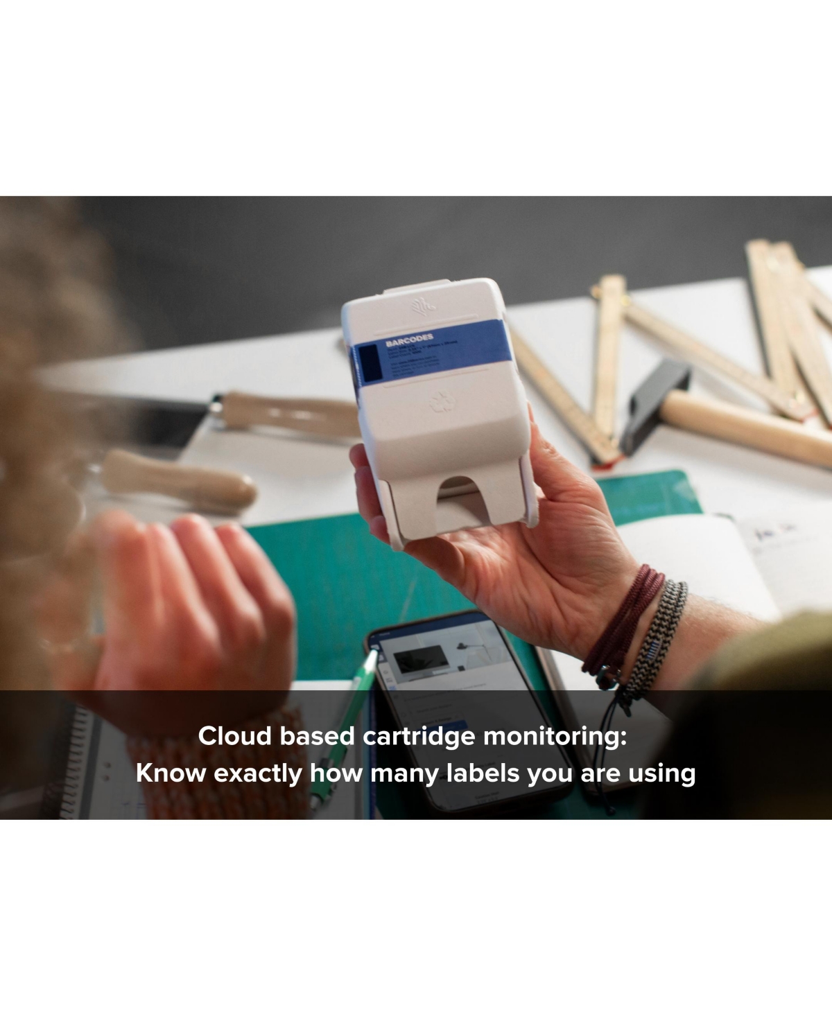 Zebra Zsb Series Printer Label - Potato Starch-Based, Recyclable Label Cartridge - Versatile, Cloud-Based Adhesive Labels for Printer - 2x2