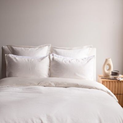 French Linen Flanged Euro Sham