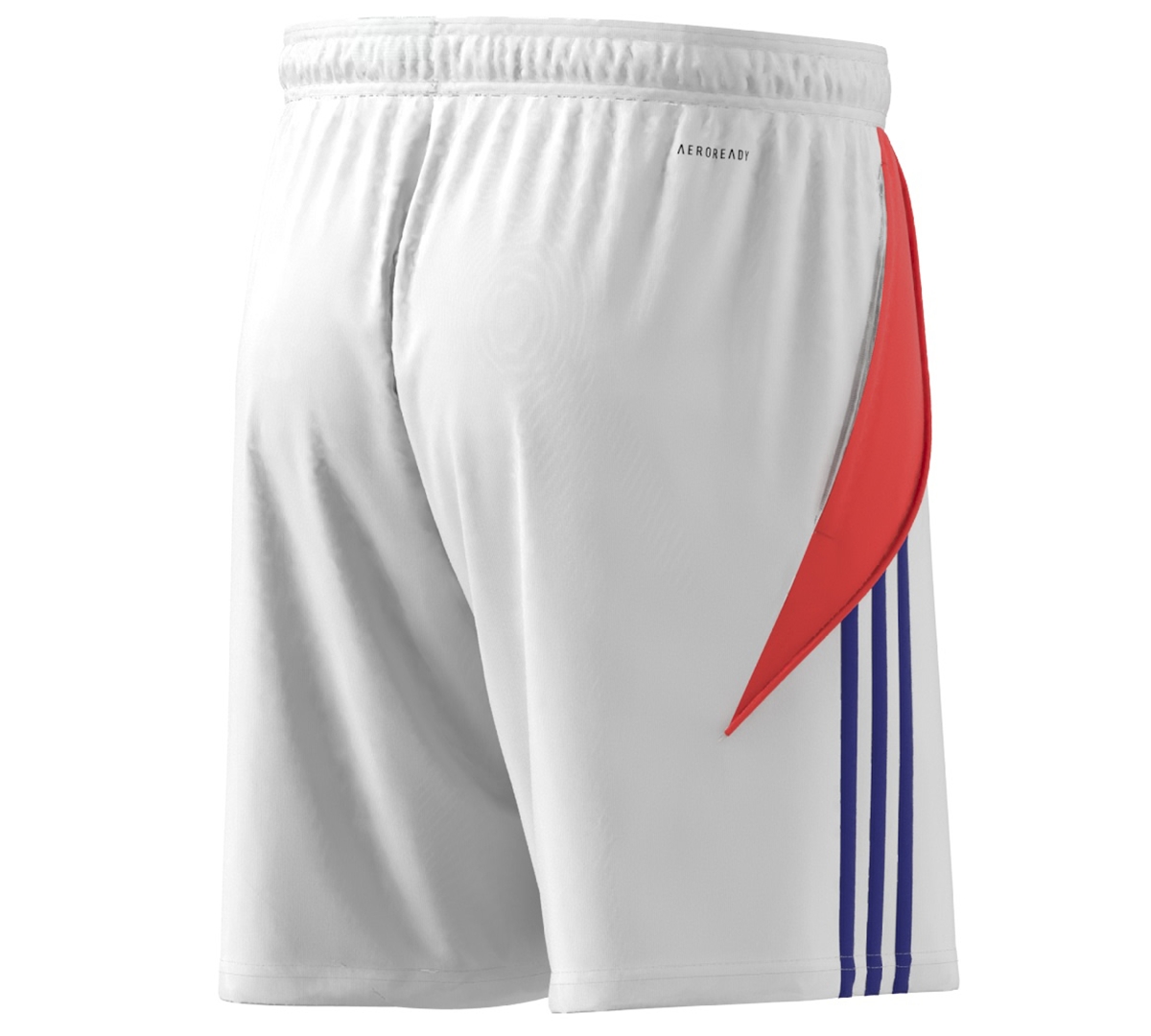 Adidas Originals Men's Tiro Stripe Logo Shorts In White,solar Red,lucid Blue  | ModeSens