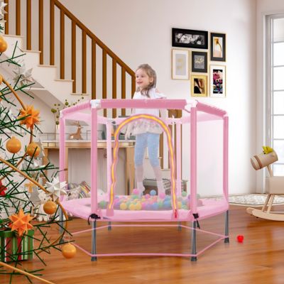 Streamdale Mini Trampoline for Kids, Safety Net Included