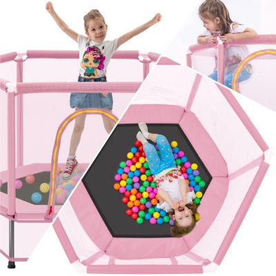 Streamdale Mini Trampoline for Kids, Safety Net Included