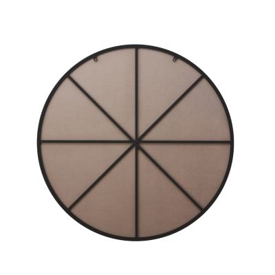 Streamdale 39" Wall Mount Circular Mirror, Black