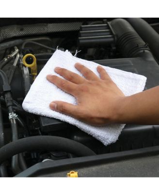 Terry Towels 14x17in Multi-Purpose Cotton Cleaning Cloths, Pack of 60