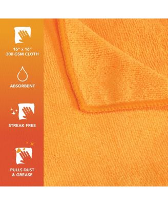 Smart Choice Microfiber Cloths (12 Pack), 16x16, 49gm, Multi-Purpose, Reusable, Color Options
