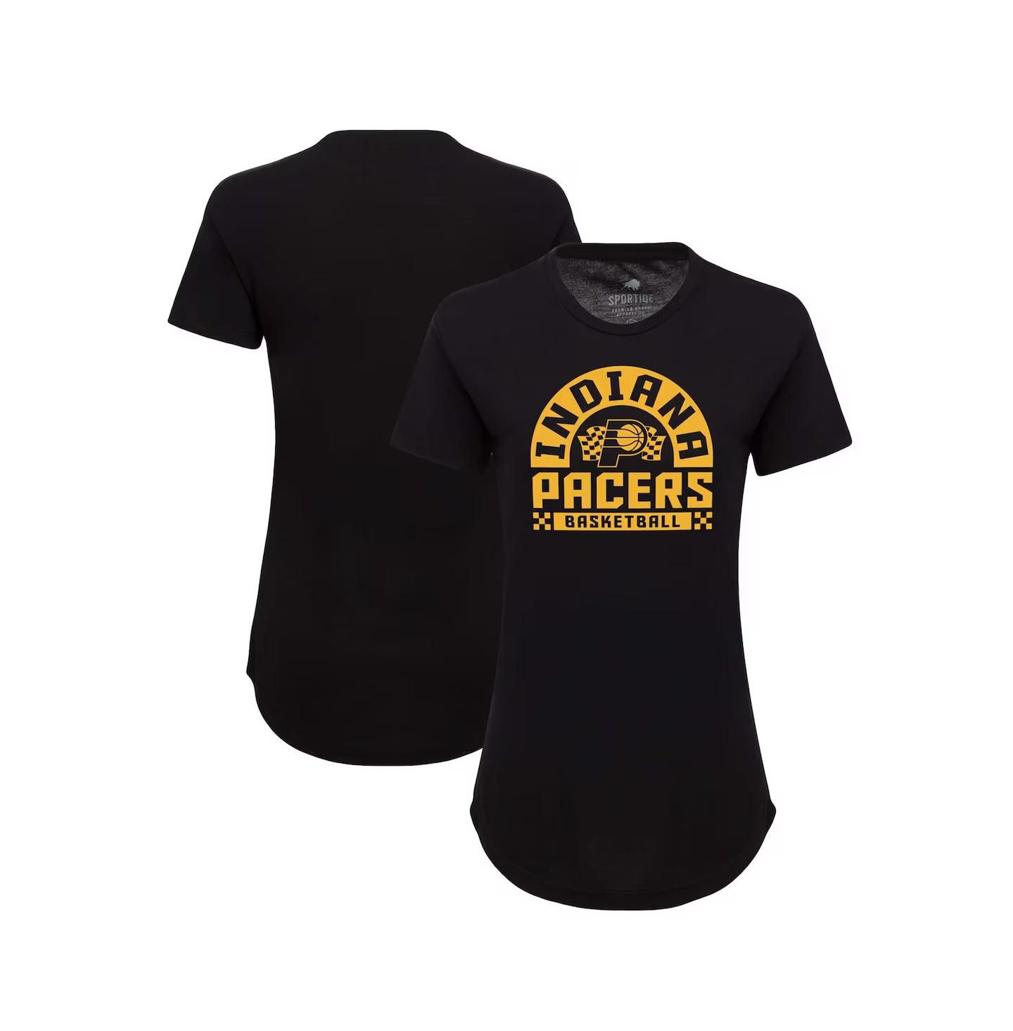 Женская футболка Sportiqe Black Indiana Pacers Phoebe Super Soft Tri-Blend — фото 1