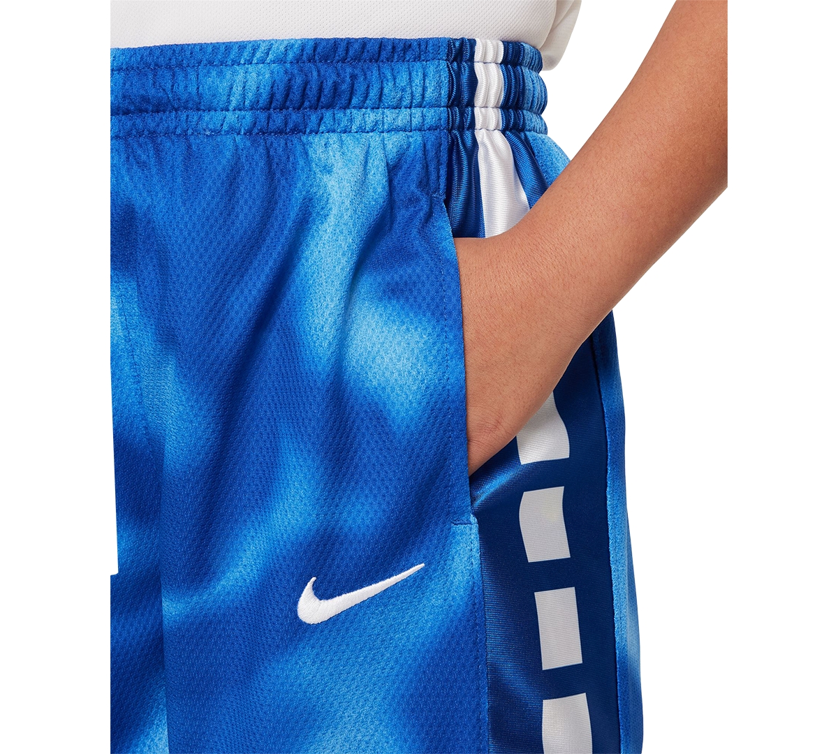 Nike Big Boys Dri-fit Elite 23 Basketball Shorts -white