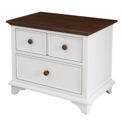 Streamdale Wooden Two-Drawer Nightstand for Kids' Room