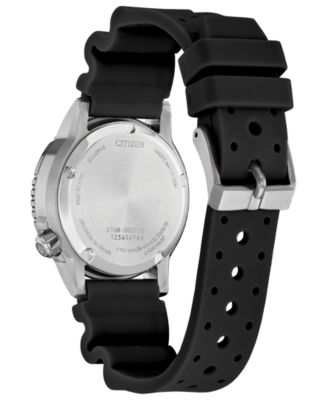 Eco-Drive Unisex Promaster Dive Black Strap Watch 37mm