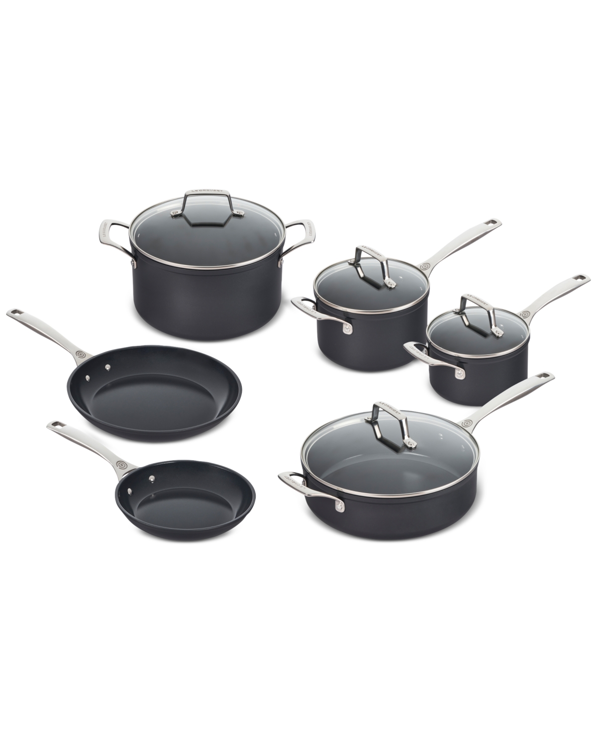 Le Creuset Essential Nonstick Ceramic 10 Pc. Cookwareâ Set In No Color
